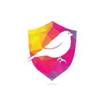ciuffolotto logo design. astratto concetto uccello. creativo artistico idea. vettore illustrazione