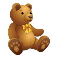 bambino orsacchiotto orso icona, cartone animato stile vettore