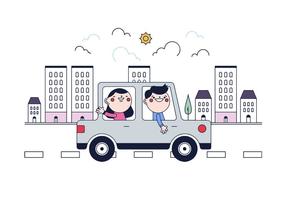 Carpooling vettoriali gratis