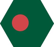 asiatico bangla bangladesh nazione bandiera piatto colore icona vettore icona bandiera modello