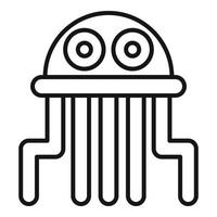 Medusa giocattolo icona, schema stile vettore