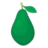 avocado icona, cartone animato stile vettore