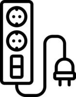linea icona per estensione vettore