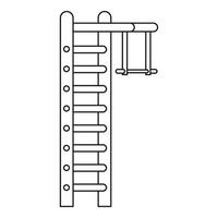 svedese scala icona, schema stile vettore