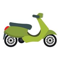 scooter icona, piatto stile vettore