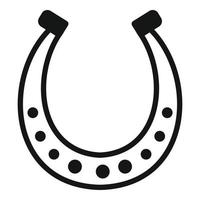 maniscalco ferro di cavallo icona, semplice stile vettore
