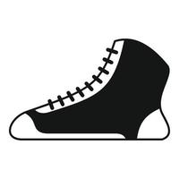 greco-romano lotta scarpe icona, semplice stile vettore