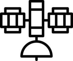 icona della linea satellitare vettore