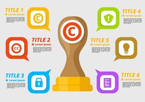 Copyright Infographic Vector gratuito