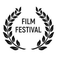 film Festival premio icona, semplice stile vettore