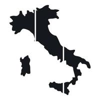 carta geografica di Italia icona, semplice stile vettore