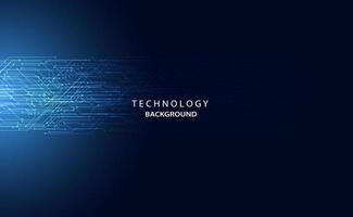astratto tecnologia futuristico concetto, hi-tech circuito, digitale comunicazione su un' moderno blu sfondo vettore