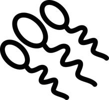 icona della linea spermatica vettore