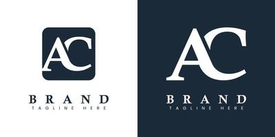 moderno e semplice lettera AC logo, adatto per qualunque attività commerciale con AC o circa iniziali. vettore