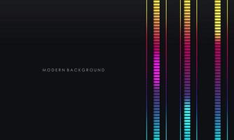 astratto nero dop con multicolore sfondo vettore