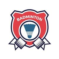 badminton logo design gli sport logo vettore