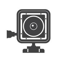 icona del profilo della fotocamera d'azione vettore