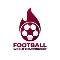 calcio calcio mondo tazza campionato logo, emblema disegni modelli su un' bianca sfondo vettore