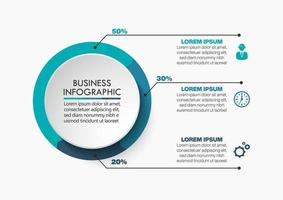 modello di presentazione aziendale infografica vettore