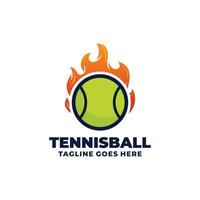 tennis logo design vettore illustrazione