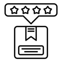 icona della linea di feedback vettore