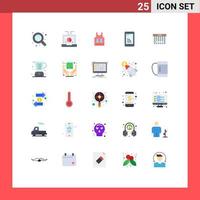 25 creativo icone moderno segni e simboli di codice a barre servizio camicia Wi-Fi mobile modificabile vettore design elementi