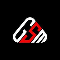 gsm lettera logo creativo design con vettore grafico, gsm semplice e moderno logo.