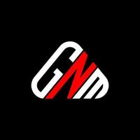 gnm lettera logo creativo design con vettore grafico, gnm semplice e moderno logo.