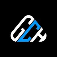 gch lettera logo creativo design con vettore grafico, gch semplice e moderno logo nel il giro triangolo forma.