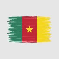 pennello bandiera camerun vettore