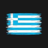 pennello bandiera grecia vettore