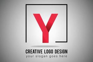 y lettera logo nel rosso pendenza colore vettore icona. creativo y lettera logo illustrazione.