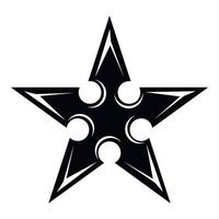 figura stella icona, semplice stile vettore