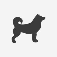 cane, animale domestico, cucciolo, animale icona vettore isolato simbolo cartello