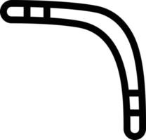icona della linea boomerang vettore