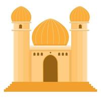 oro colore moschea vettore illustrazione