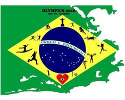 estate olimpico Giochi Due mille sedicesimo anno nel brasile