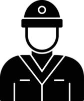 icona del glifo del pompiere vettore