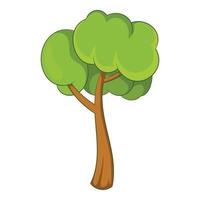 piccolo albero icona, cartone animato stile vettore