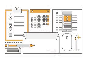 Elementi di Office vettoriali lineari gratuiti