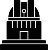 icona del glifo dell'osservatorio vettore