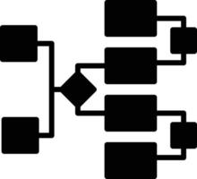 diagramma glifo icona vettore
