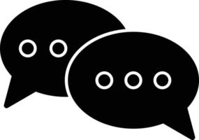 icona del glifo di conversazione vettore