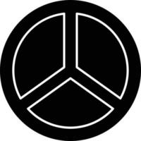 pace simbolo glifo icona vettore