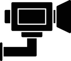 icona del glifo della telecamera di sicurezza vettore