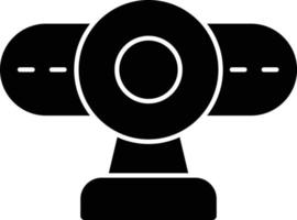 icona del glifo della webcam vettore