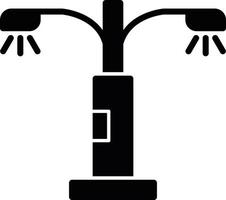 icona del glifo del lampione vettore