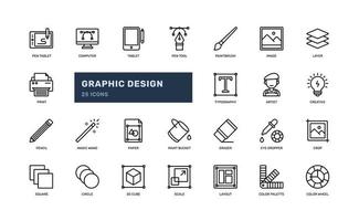 grafico design professionale artista dettagliato schema icona con colore tavolozza, disposizione, creativo, di più. semplice vettore illustrazione