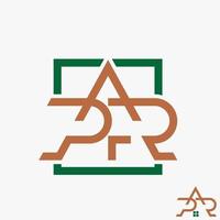 semplice e unico lettera o parola par o apr font nel creativo Collegare Immagine grafico icona logo design astratto concetto vettore scorta. può essere Usato come simbolo relazionato per tipografia o monogramma