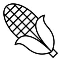 icona della linea di mais vettore